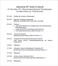 Tagesordnung Verbraucherkonferenz "Sicher im Internet"